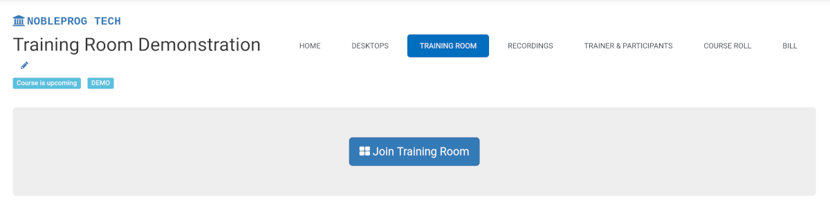 Συμμετοχή στο Training Room