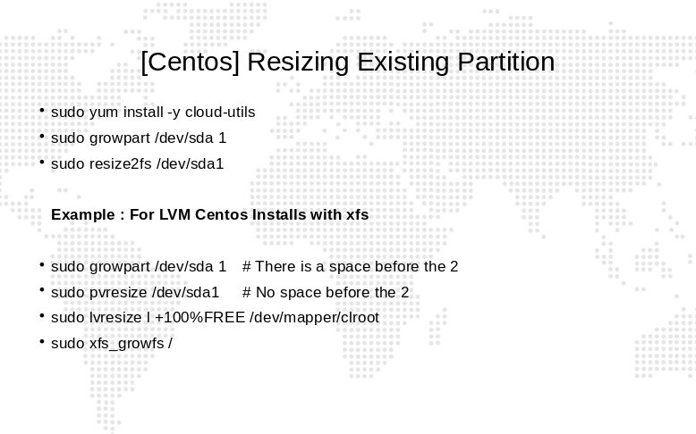 Αλλαγή μεγέθους κατάτμησης CentOS με LVM