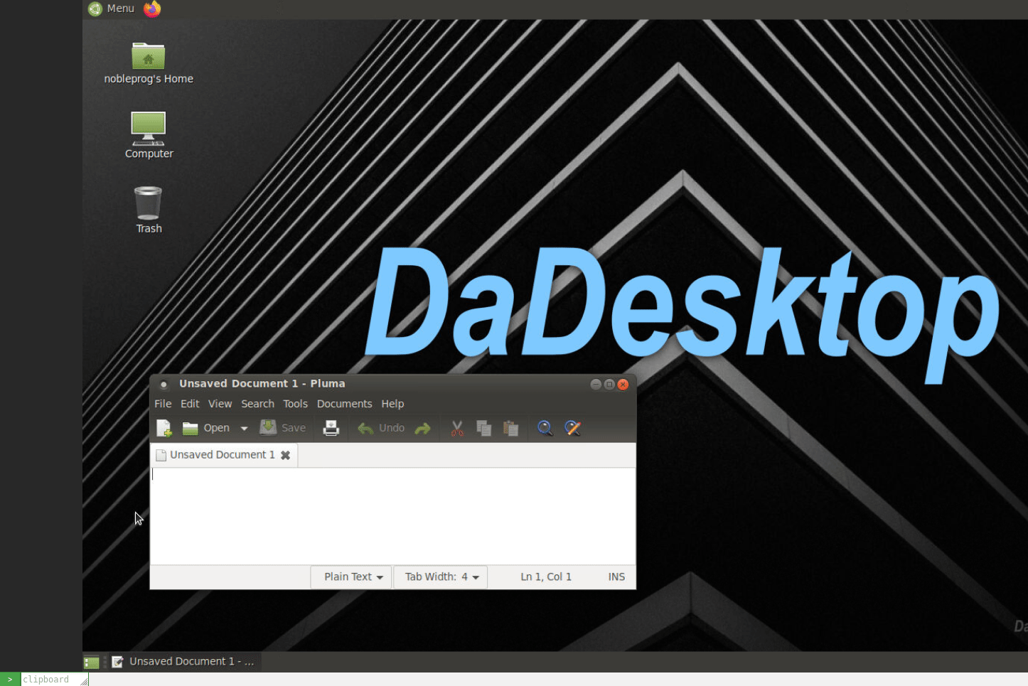 Οδηγός πρόχειρου DaDesktop